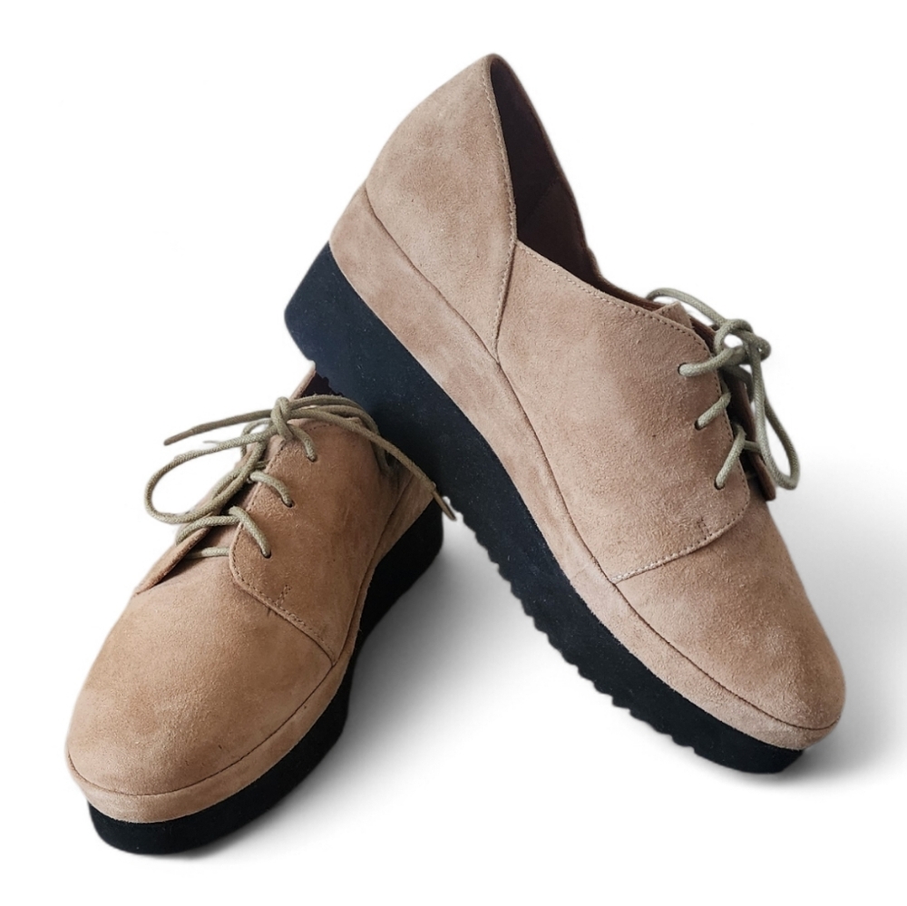 l'amour des pieds Leather Suede Slip On Shoes Sz 9